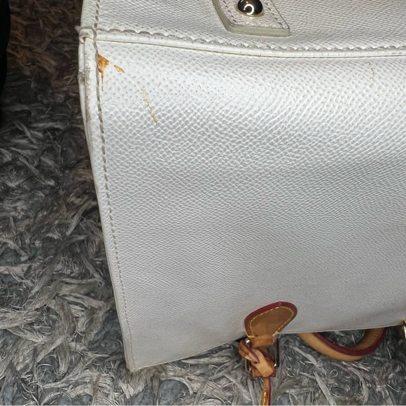 Dooney & Bourke White and Tan Satchel - Picture 11 of 16
